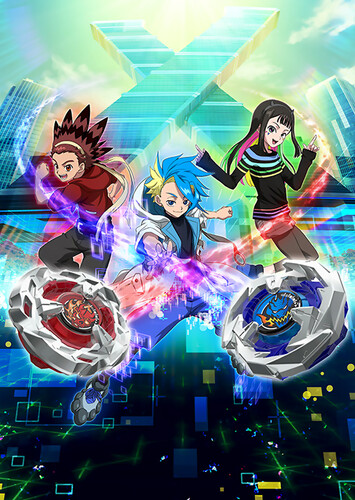 Poster showing Beyblade X Anime