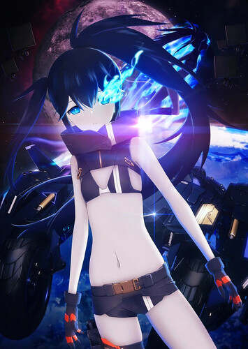 Poster showing Black★★Rock Shooter: Dawn Fall Anime