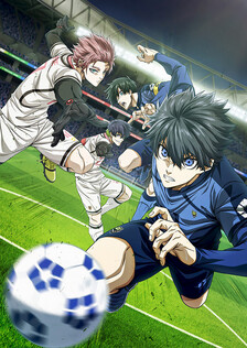 Poster showing Blue Lock vs. U-20 Japan Anime