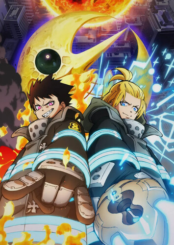 Poster showing Enen no Shouboutai: San no Shou Part 2 Anime
