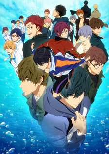 Poster showing Free! Dive to the Future Anime