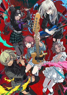 Poster showing Girls Band Cry Anime