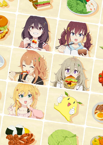 Poster showing Hibi wa Sugiredo Meshi Umashi Anime