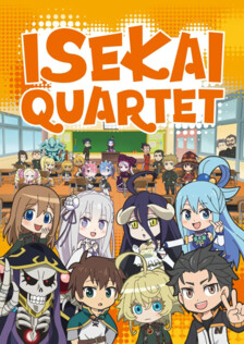 Poster showing Isekai Quartet Anime