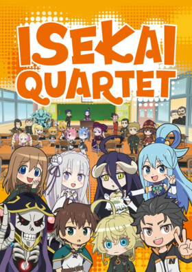 Poster showing Isekai Quartet Anime