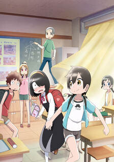 Poster showing Jijou wo Shiranai Tenkousei ga Guigui Kuru. Anime