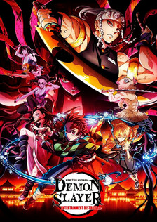 Poster showing Kimetsu no Yaiba: Yuukaku-hen Anime