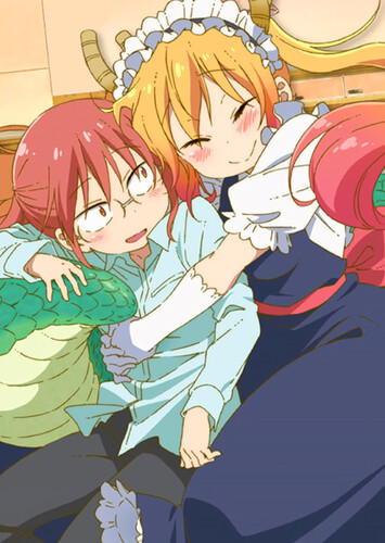 Poster showing Kobayashi-san Chi no Maid Dragon: Valentine, Soshite Onsen! - Amari Kitai Shinaide Kudasai Anime