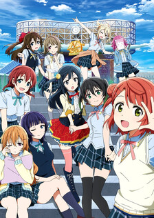 Poster showing Love Live! Nijigasaki Gakuen School Idol Doukoukai Anime