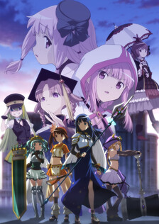 Poster showing Magia Record: Mahou Shoujo Madoka☆Magica Gaiden 2nd Season - Kakusei Zenya Anime
