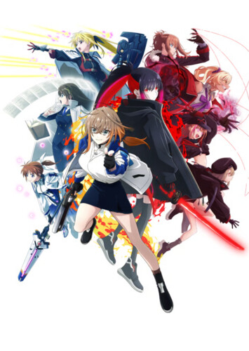 Poster showing Mahou Shoujo Lyrical Nanoha EXCEEDS Gun Blaze Vengeance Anime