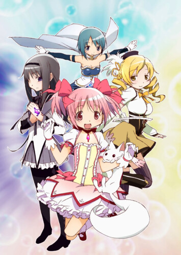 Poster showing Mahou Shoujo Madoka☆Magica Anime