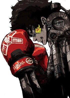 Poster showing Megalo Box Anime