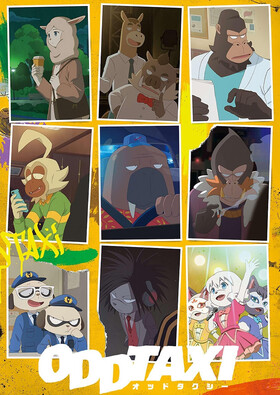 Poster showing Odd Taxi Anime