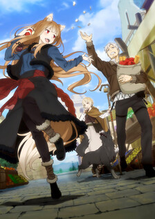Poster showing Ookami to Koushinryou: Merchant Meets the Wise Wolf Anime