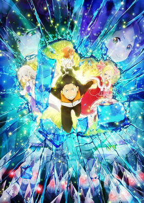 Poster showing Re:Zero kara Hajimeru Isekai Seikatsu 2nd Season Part 2 Anime