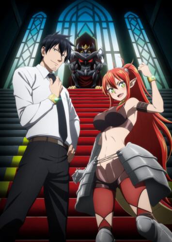 Poster showing Salaryman ga Isekai ni Ittara Shitennou ni Natta Hanashi Anime