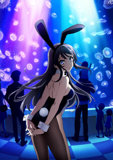 Poster showing Seishun Buta Yarou wa Bunny Girl Senpai no Yume wo Minai Anime