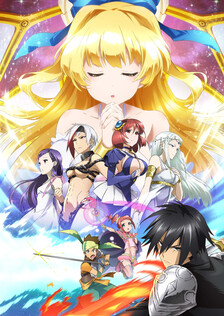Poster showing Shinchou Yuusha: Kono Yuusha ga Ore Tueee Kuse ni Shinchou Sugiru Anime