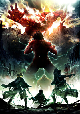 Poster showing Shingeki no Kyojin Season 2 Anime