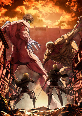 Poster showing Shingeki no Kyojin Season 3 Part 2 Anime