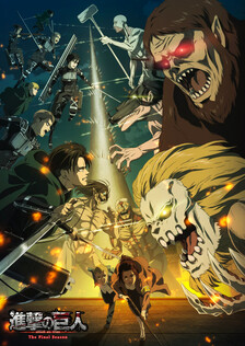 Poster showing Shingeki no Kyojin: The Final Season Anime