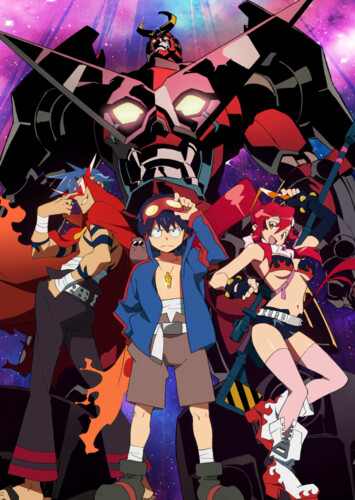 Poster showing Tengen Toppa Gurren Lagann Anime