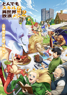 Poster showing Tondemo Skill de Isekai Hourou Meshi 2 Anime