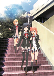 Poster showing Yahari Ore no Seishun Love Comedy wa Machigatteiru. Zoku Anime