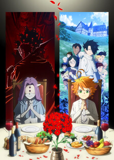 Poster showing Yakusoku no Neverland 2nd Season Anime