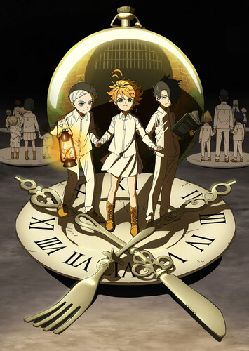 Poster showing Yakusoku no Neverland Anime