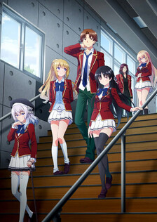 Poster showing Youkoso Jitsuryoku Shijou Shugi no Kyoushitsu e 3rd Season Anime