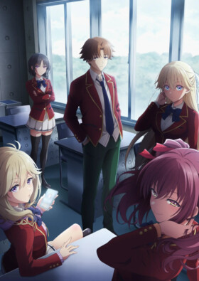 Poster showing Youkoso Jitsuryoku Shijou Shugi no Kyoushitsu e 4th Season: 2-nensei-hen 1 Gakki Anime