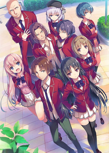 Poster showing Youkoso Jitsuryoku Shijou Shugi no Kyoushitsu e Anime