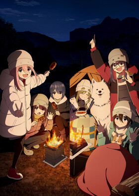 Poster showing Yuru Camp△ Season 3 Anime
