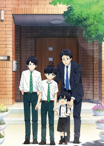Poster showing Yuzuki-san Chi no Yonkyoudai. Anime